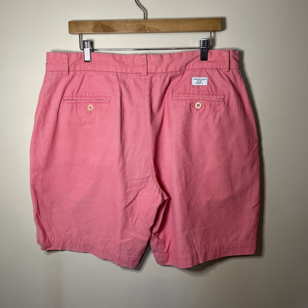 Vineyard Vines Men's 36 Ribbed Micro Corduroy Shorts Coral Pink - Picture 2 of 8
